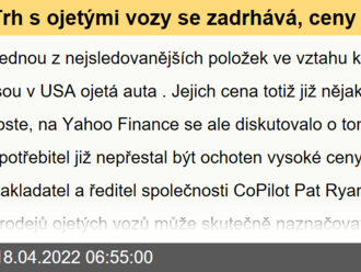 Trh s ojetými vozy se zadrhává, ceny jsou na spotřebitele už příliš vysoko, roste zájem o elektriku - CoPilot