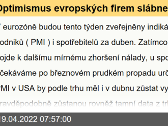 Optimismus evropských firem slábne  