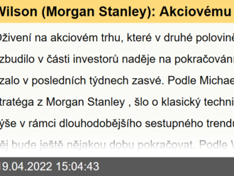 Wilson  : Akciovému trhu hrozí další poklesy, smysl proto mají tyto defenzivní obchody