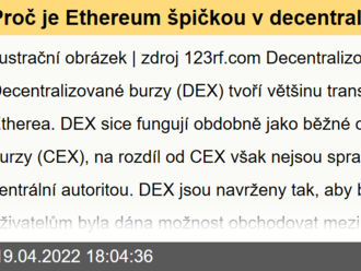 Proč je Ethereum špičkou v decentralizovaných financích?  