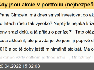 Kdy jsou akcie v portfoliu  bezpečné