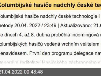 Kolumbijské hasiče nadchly české technologie i zásahové metody