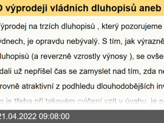 O výprodeji vládních dluhopisů aneb co je již v cenách a co nikoliv - Rozbřesk