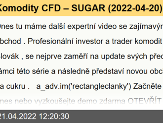 Komodity CFD – SUGAR   - EXPERT TRADE IDEA