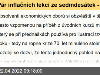 Pár inflačních lekcí ze sedmdesátek - Rozbřesk