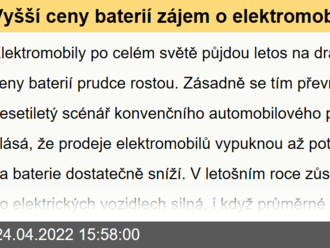 Vyšší ceny baterií zájem o elektromobily neochlazují. Podle Elona Muska jsou čísla o inflaci podceněná