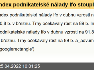 Index podnikatelské nálady Ifo stoupl