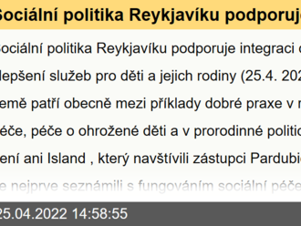 Sociální politika Reykjavíku podporuje integraci cizinců a zlepšení služeb pro děti a jejich rodiny