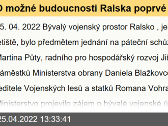 O možné budoucnosti Ralska poprvé jednal kraj se zástupci ministerstva obrany a vojenských lesů