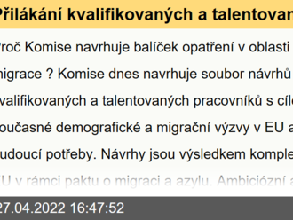 Přilákání kvalifikovaných a talentovaných pracovníků do EU - Otázky a odpovědi