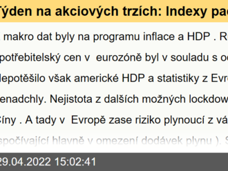 Týden na akciových trzích: Indexy padaly na obou stranách Atlantiku, pražský nevyjímaje - Komentář