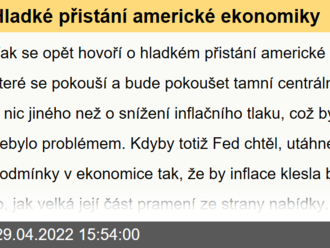 Hladké přistání americké ekonomiky