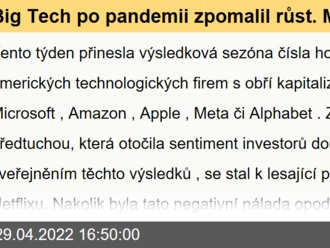 Big Tech po pandemii zpomalil růst. Microsoft stále premiantem - Ján Hladký