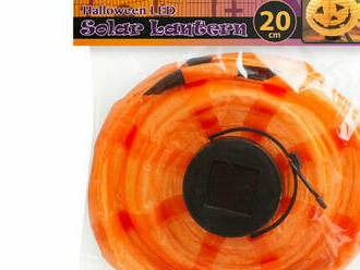 Originálny dekoračný Halloweensky solárny lampión - tekvica - ⌀20 cm.