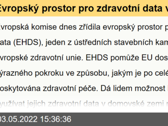 Evropský prostor pro zdravotní data ve prospěch lidí i vědy - Evropská zdravotní unie