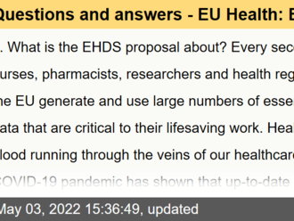 Questions and answers - EU Health: European Health Data Space  