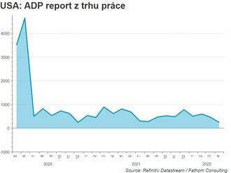 Počet míst podle ADP reportu klesl