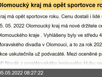 Olomoucký kraj má opět sportovce roku - Cenu dostali i lidé s hendikepem