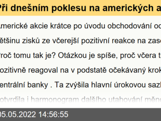 Při dnešním poklesu na amerických akciích se u silných titulů dostáváme na zajímavé cenové hladiny