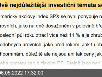 Dvě nejdůležitější investiční témata současnosti – inflace a valuace