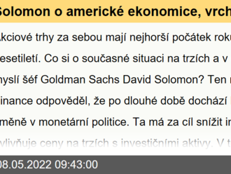 Solomon o americké ekonomice, vrcholu globalizace a zlomu v monetární politice - Víkendář