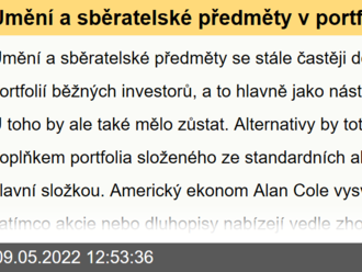 Umění a sběratelské předměty v portfoliu? Určitě ano, ale s rozvahou