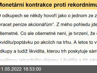 Monetární kontrakce proti rekordnímu objemu odkupů. A pár slov o jejich fundamentu a opomíjených druhých stranách mincí