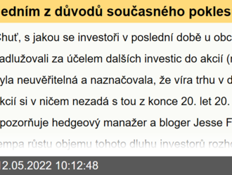 Jedním z důvodů současného poklesu trhů může být oddlužování investorů, říká zkušený hedgeový manažer