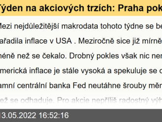 Týden na akciových trzích: Praha pokulhávala za Evropou, Amerika prohlubuje ztráty - Komentář