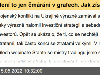 Není to jen čmárání v grafech. Jak získat drobnou výhodu oproti trhu. Třetí díl webináře Staňte se mistry tradingu už 19. 5. od 15:00!