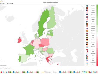 Index prosperity ČR: Česko investuje do životního prostředí téměř nejvíce, přesto jeho stav patří mezi nejhorší v EU