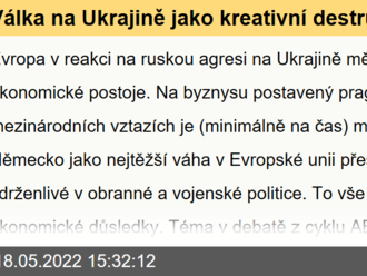 Válka na Ukrajině jako kreativní destrukce Evropy: Německá změna politiky znamená historický zlom, říká ekonom Pavel Hnát