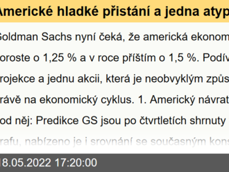 Americké hladké přistání a jedna atypická cyklická akcie