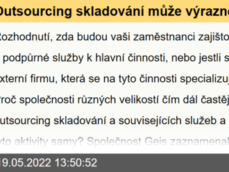 Outsourcing skladování může výrazně snížit firemní náklady