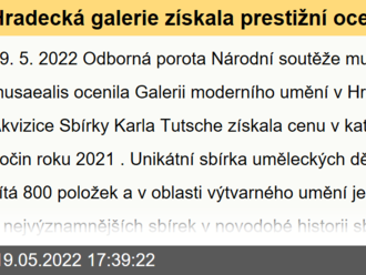 Hradecká galerie získala prestižní ocenění Gloria musaealis za rok 2021