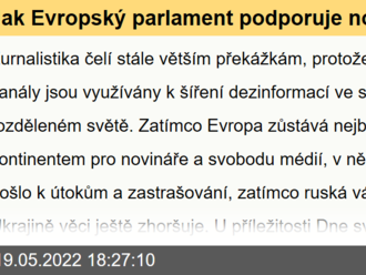 Jak Evropský parlament podporuje novináře? - Článek - Svoboda tisku