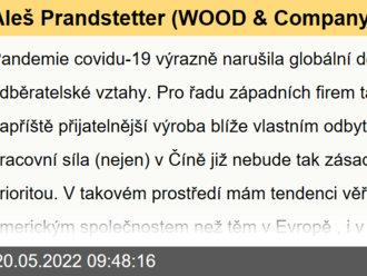 Aleš Prandstetter  : Evropská energetika může být   příležitostí, v prostředí deglobalizace ale dlouhodobě více věřím Americe