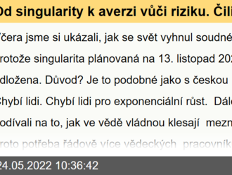 Od singularity k averzi vůči riziku. Čili růst - citius, altius, fortius II