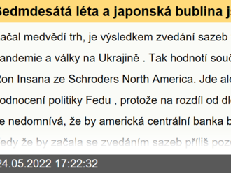 Sedmdesátá léta a japonská bublina jsou špatným porovnáním pro současnou situaci, tvrdí ekonom