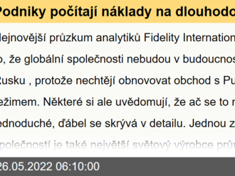 Podniky počítají náklady na dlouhodobý odchod z Ruska - Fidelity International