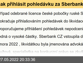 Jak přihlásit pohledávku za Sberbank do likvidace?