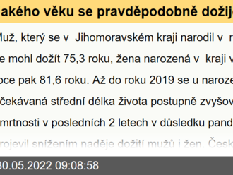 Jakého věku se pravděpodobně dožijeme