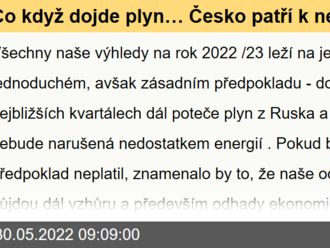 Co když dojde plyn… Česko patří k nejzranitelnějším - Rozbřesk