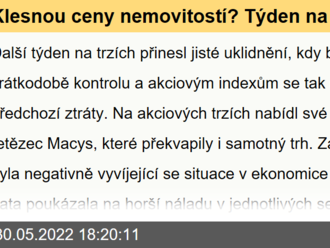 Klesnou ceny nemovitostí? Týden na trzích