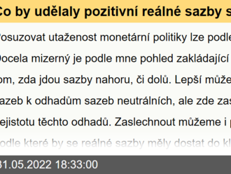 Co by udělaly pozitivní reálné sazby s technologiemi?