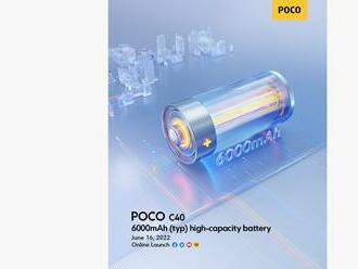 Poco C40 so 6000 mAh batériou príde 16. júna