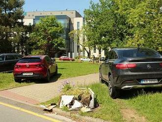 Parkují na trávě i na chodníku. Řidiči v Ostravě řeší nedostatek míst po svém