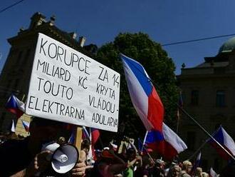 Vládo, demisi! Na pochod Prahou vyrazilo přes tisíc demonstrantů