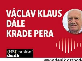 SATIRA: Václav Klaus dále krade pera