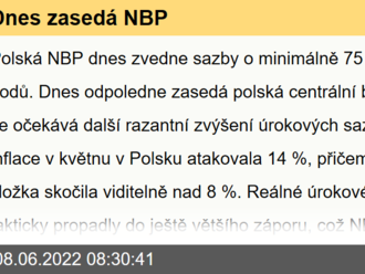 Dnes zasedá NBP